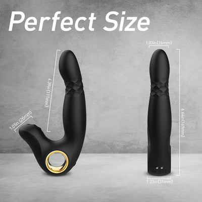 YoYoLemon Prostate Massager P-spot Stimulator for Men, G-spot and Clit Vibrator for Women