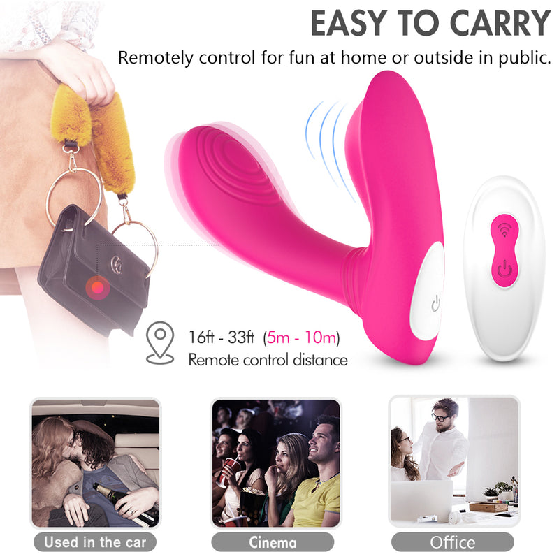 YoYoLemon Wearable Panty Vibrator with Wireless Remote Control for Clitoral and G Spot Adult Sex Toys for Women, Hot Pink 4